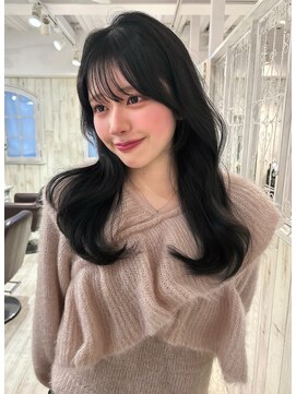 レイラバイアフロート 吉祥寺(Lila by afloat) 韓国ヘア/くびれヘア/フェイスレイヤー/顔まわりカット/暗髪