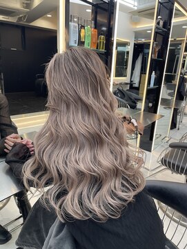 ラピス 渋谷本店(Lapis) ミルクティーバレイヤージュ/外国人風/イメチェン/髪質改善