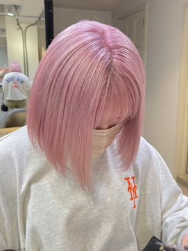 ベレーザ 渋谷神南(Beleza) 14160ブリーチ&ダブルカラーベビーピンクホワイトピンク