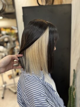 ヴァイス 渋谷店(VAICE) ミルクティーベージュ/インナーカラー/ベージュ