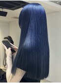 ブルー/ネイビーブルー/レイヤー/ケアブリーチ／ブリーチ/20代