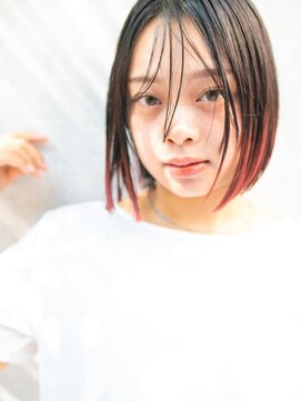 ログ 高松木太店(Log) 切りっぱなし×デザインカラーで抜け感バツグンのオシャレヘアー