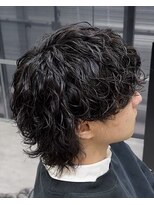 メンズ サロン ドット トウキョウ 町田店(men's salon dot. tokyo)&nbsp;ラウンドウルフ×波巻きツイスパMIX