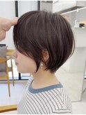 ショートボブ/暗めカラー/髪質改善/デザインカラー