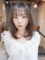 オルセン(OLSEN) ハイレイヤー/ミディアム・ロング/20代/顔周り/ブラウンベージュ