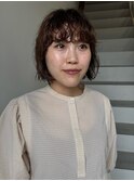 前髪パーマ