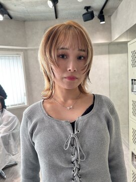 ハイプ(HYPE) ブリーチ&ダブルカラー/ハッシュカットレイヤー/三毛猫カラー