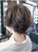 【SHARON】シアーベージュ×ナチュラルパーマ