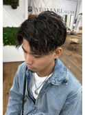 ハイライト20代30代40代ツイストスパイラルパーマメンズサロン