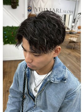 ハイライト20代30代40代ツイストスパイラルパーマメンズサロン