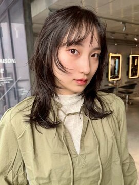 スクリーンギンザメゾン 銀座(SCREEN GINZA MAISON.) 黒髪カタログ/クラゲヘアー/オリーブグレー/銀座