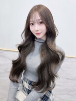 クム(kumu)&nbsp;前髪カット/ヘアセット/レイヤーカット/韓国ヘア/透明感カラー