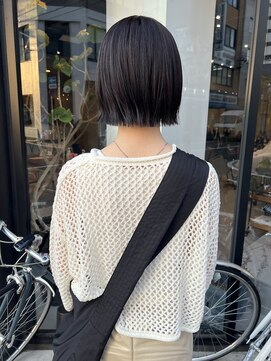 ヘアー アイス ルーチェ(HAIR ICI LUCE) ラベンダーグレー/ダークグレージュ/春カラー/ボブ/堀場