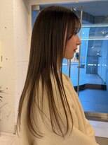 ダブ アオヤマ(DaB AOYAMA)&nbsp;ブリーチ毛にストレート/透明感オリーブベージュ