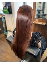髪を傷めにくい酸性縮毛矯正◆柔らか自然なストレート【中野】