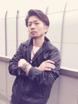 ヘアサロンエム 川越(HAIR SALON M) 【Ｍ／ＲＵＤE】黒髪ツーブロック×グランジ刈り上げ