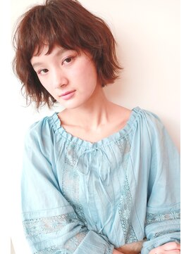 ベラ 自由が丘(BELLA) 【BELLA】ドライな質感の切りっぱなしボブ