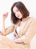 マロンベージュ愛され小顔ボブ