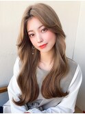 アフロートみきなヌナモリ顔まわり韓国ヘア20代表参道後れ毛女神