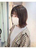 定番切りっぱなしボブ□