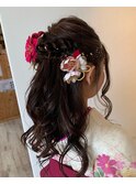 ハーフアップ