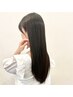 【髪質改善メニュー】酸性ストレート系縮毛矯正　+  カット　26400