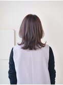 動きのあるウルフボブヘア