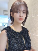 サンドシーン(sand scene)&nbsp;20代30代40代丸みショートボブマッシュ前下がりレイヤー