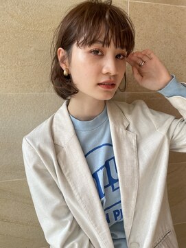 ビュートリアム265(BEAUTRIUM 265) ボブレイヤー・ベージュ・顔周りカット・銀座日比谷20代30代