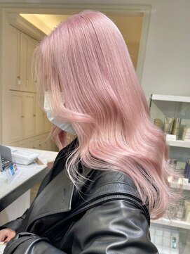 ベレーザシェルト(Beleza scelto) 2379ニュアンスカラーホワイトピンクオンブレミルクティーピンク