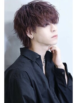 コンフィデンス メンズヘアー(confidence MEN'S HAIR) リョースパイラル『スパイラルパーマ×赤髪カラー』新宿/新宿駅