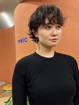 ウェルク(welc) イメチェンスタイルハッシュカット似合わせカットレッドブラウン