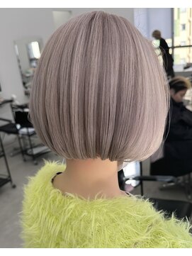 エゴル ナゴヤサカエ(ENGOL NAGOYA SAKAE) 保存必須【海外風ハイトーンボブ】ミルクティーベージュ