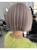 保存必須【海外風ハイトーンボブ】ミルクティーベージュ