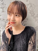 イチイ 巣鴨店(ichii)&nbsp;大人可愛い小顔ショートボブ白髪ぼかしハイライト20代30代40代