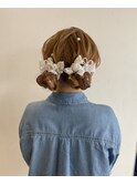 【guerir hair + care】リボン×ツインお団子