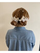 ゲリール ヘア プラス ケア(guerir hair+care) 【guerir hair + care】リボン×ツインお団子