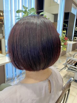 イースト(YEAST) 丸みボブ×暖色カラー