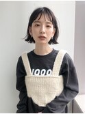 レイヤーカット/デザインカラー/ウェットヘア/オリーブベージュ