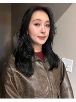 メゾンシアー(Maison Sheer) gray black / 顔まわりレイヤー