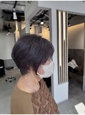 ショートボブ40代50代白髪ぼかし白髪染め博多