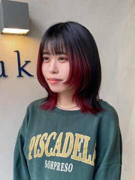 ロア バイ シズク センター南(LOA by sizuk) インナー×ワインレッド