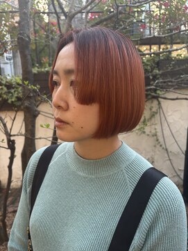 ピークアブー 表参道(PEEK-A-BOO) オレンジミニボブ