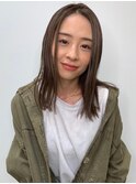ラフな抜け感☆センターパートセミ