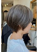 ショート×アッシュグレー