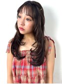 髪質改善韓国レイヤー艶髪ミディアムレイヤー顔まわりカット