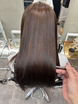 ファビ 渋谷(Fab) くびれヘア/暗めカラー/アプリコットオレンジ/縮毛矯正