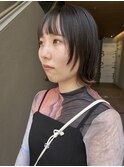 顔まわりレイヤーボブ・ショートウルフ・黒髪・尼崎・立花