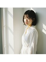 コトナ 越谷店 ショートボブ髪型20代30代40代面長/チャコールグレー.越谷