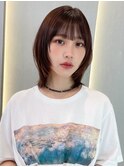 くびれヘア/顔周り/韓国/カラー/レイヤーカット/前髪/錦糸町ボブ